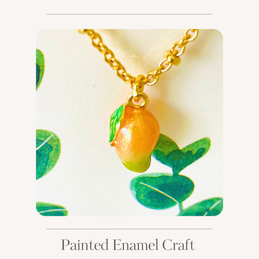 Enamel fruit necklace various options