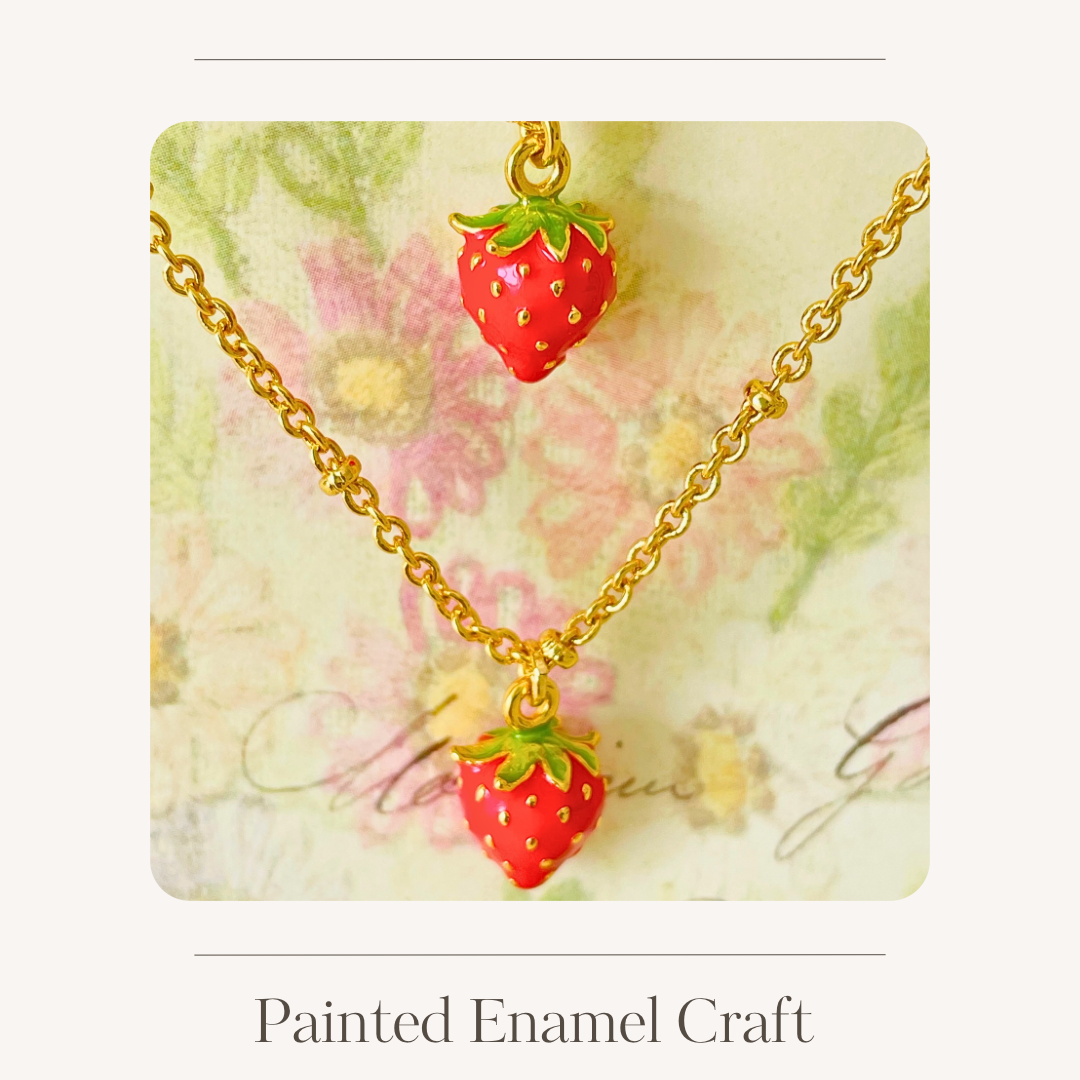Enamel fruit necklace various options