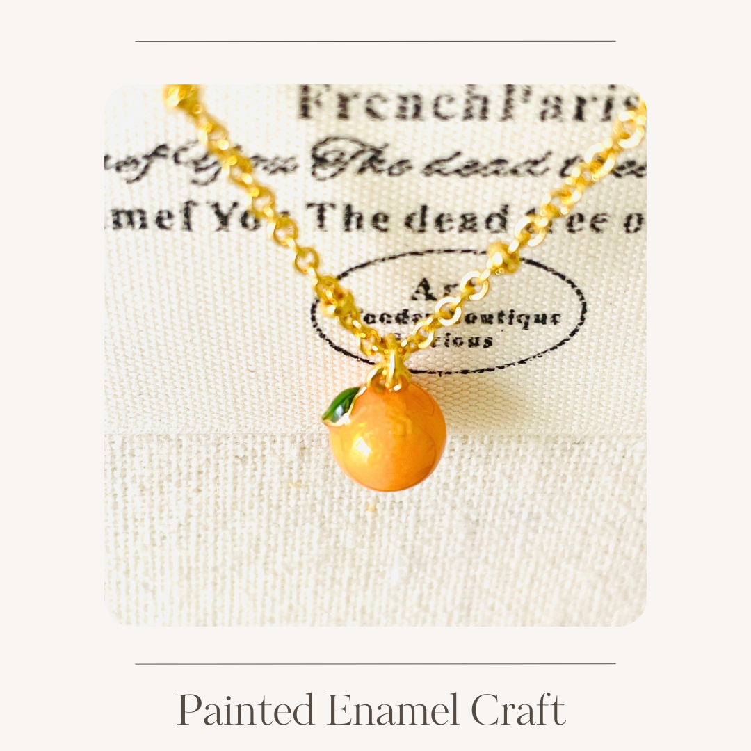 Enamel fruit necklace various options