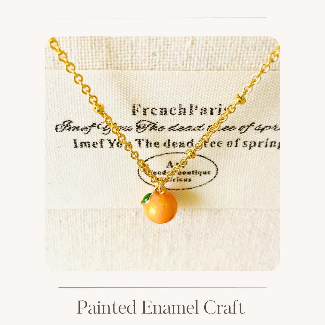 Enamel fruit necklace various options