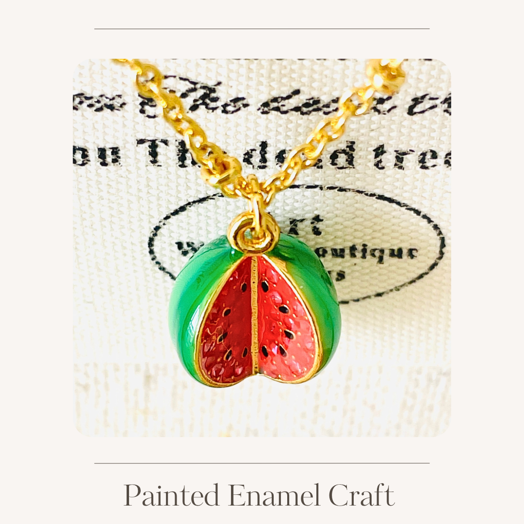 Enamel fruit necklace various options