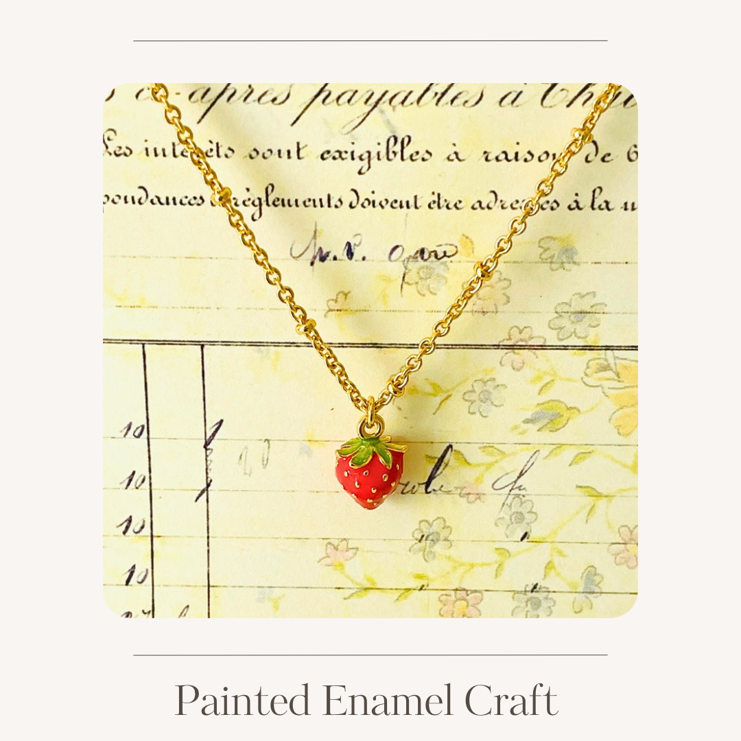 Enamel fruit necklace various options
