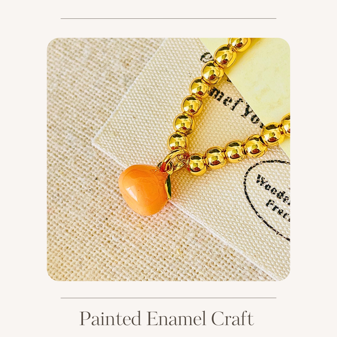 Enameled fruit bracelet various options