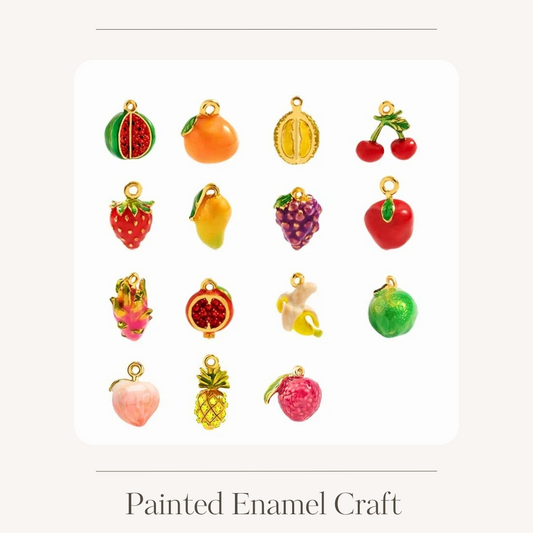 Enamel Colorful Fruit Pendant