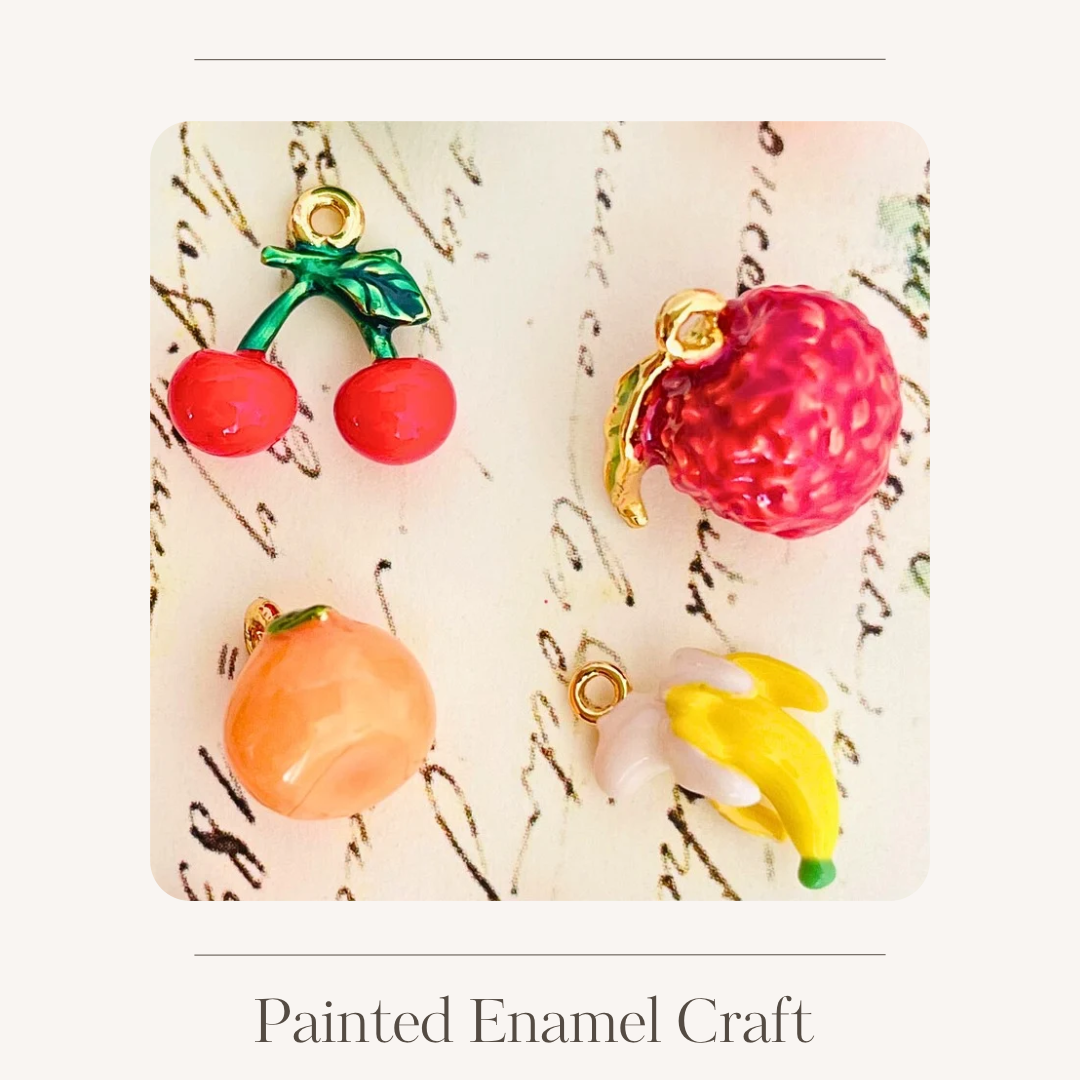 Enamel Colorful Fruit Pendant