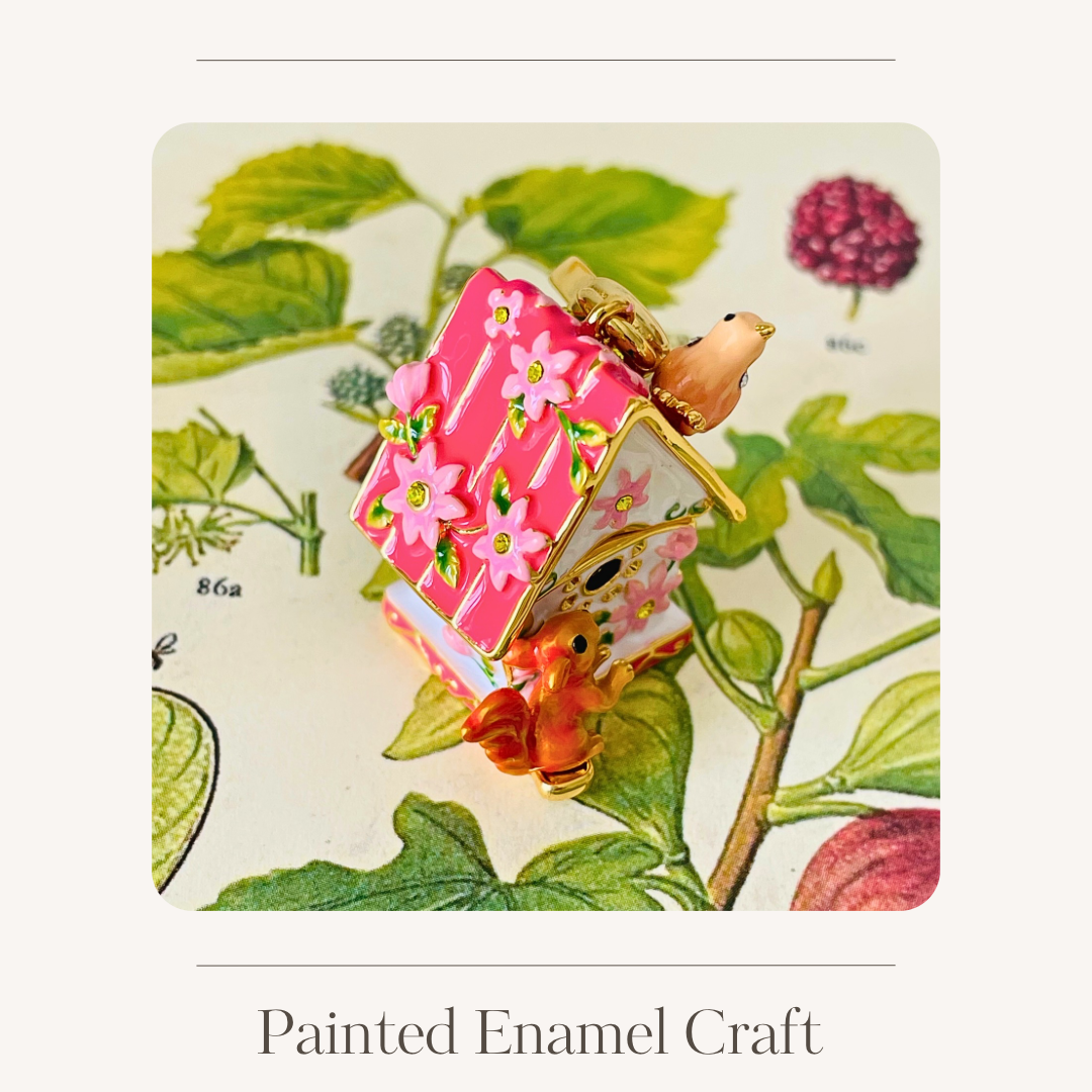 Orange squirrel decorative charm