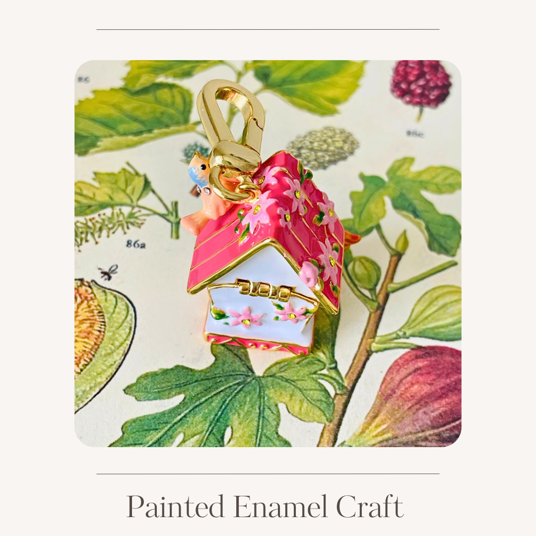 Orange squirrel decorative charm