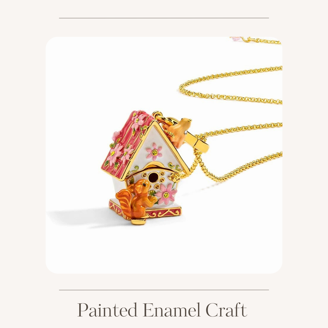 Orange squirrel decorative charm