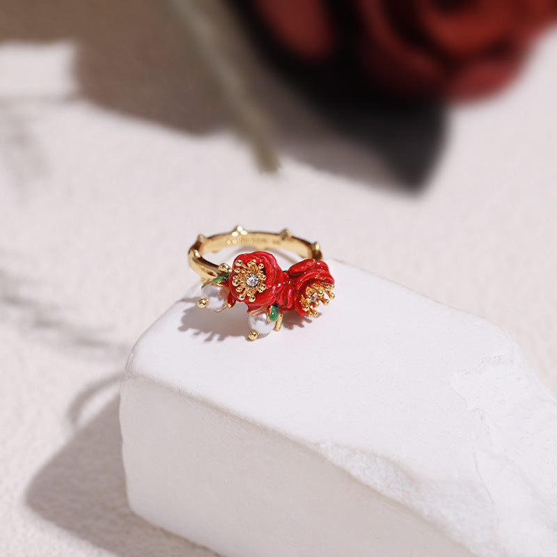 Rose Pearl Collection Ring