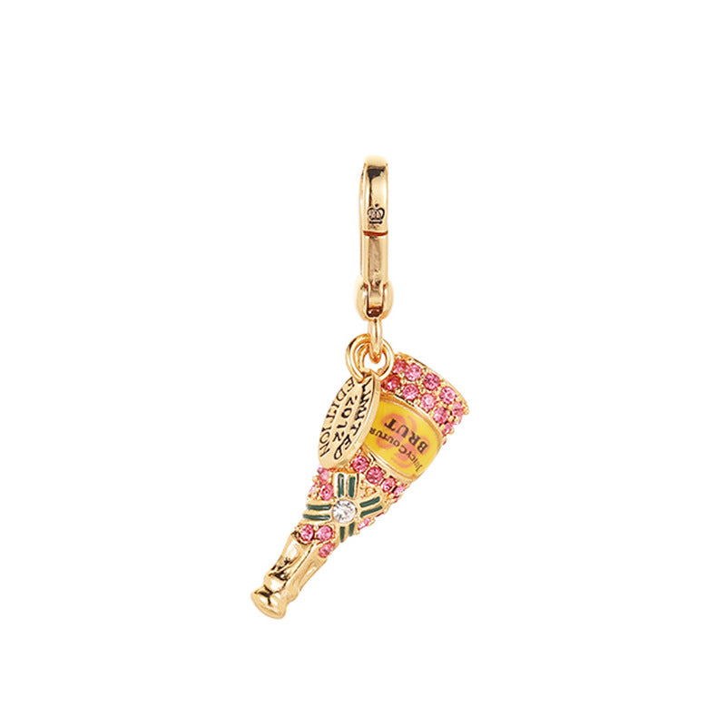 Sparkling Wine Bottle Pendant Necklace