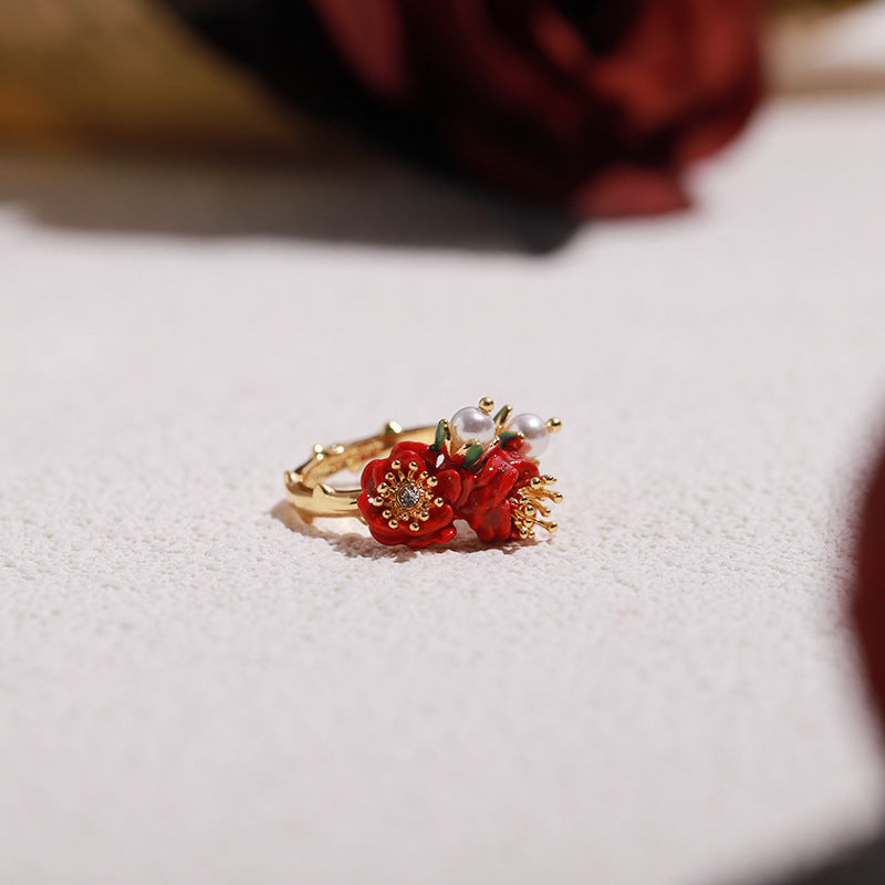 Rose Pearl Collection Ring