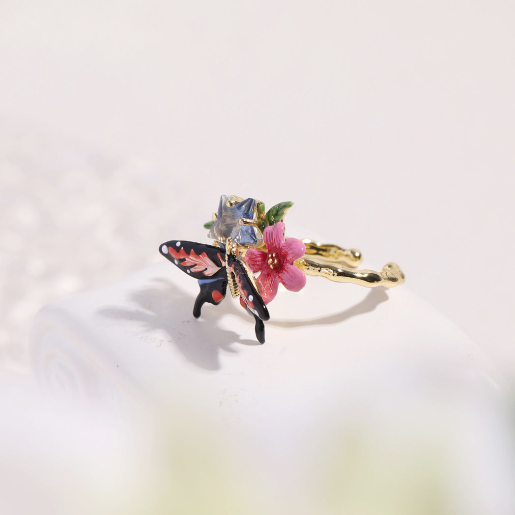 Jasmine with Butterfly Ring