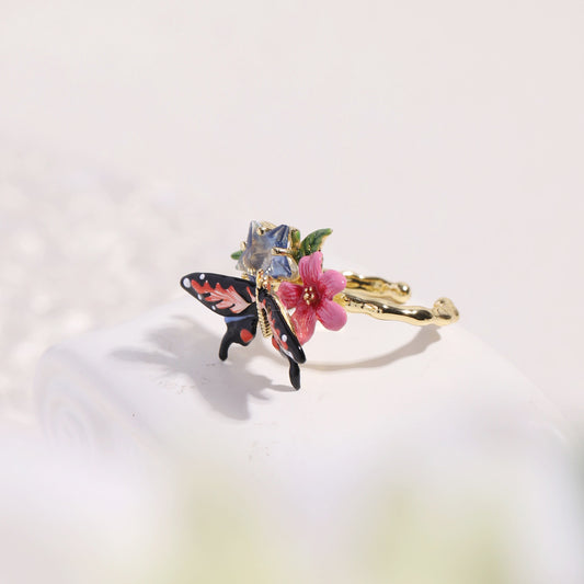 Jasmine with Butterfly Ring