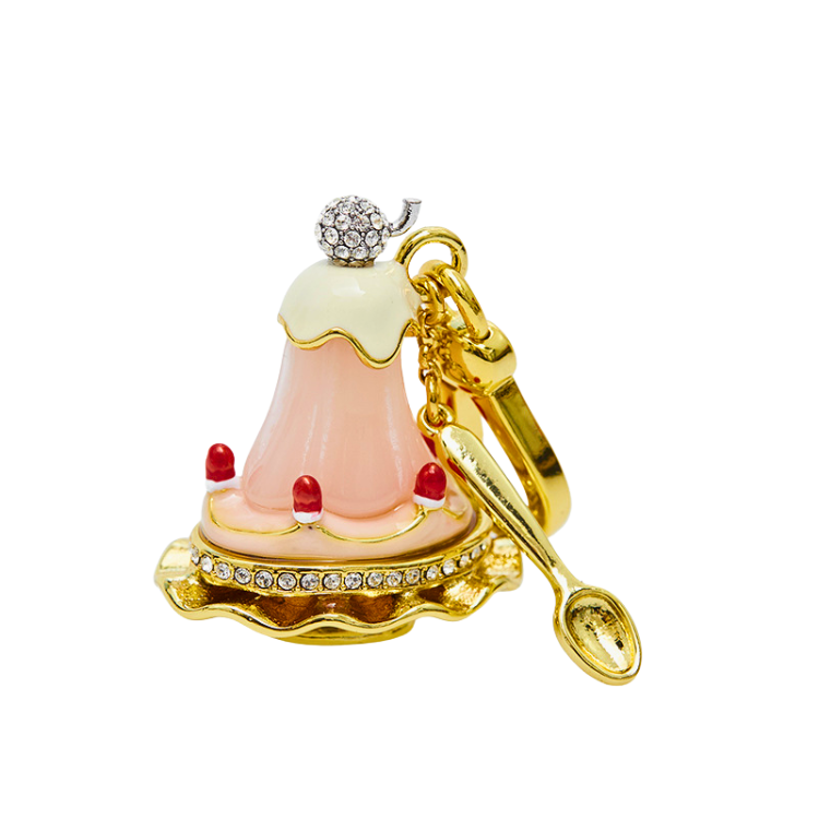 Pink Strawberry Ice Cream Pendant