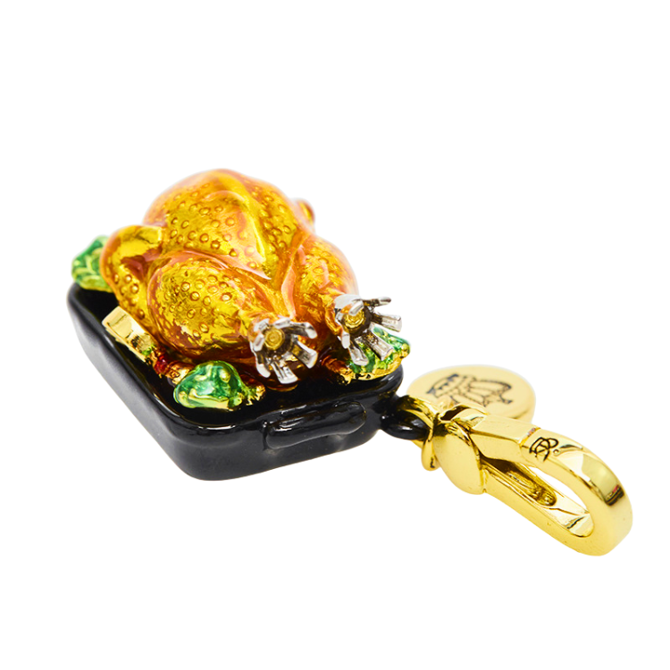 Roasted Turkey and Vegetables Decorative Pendant