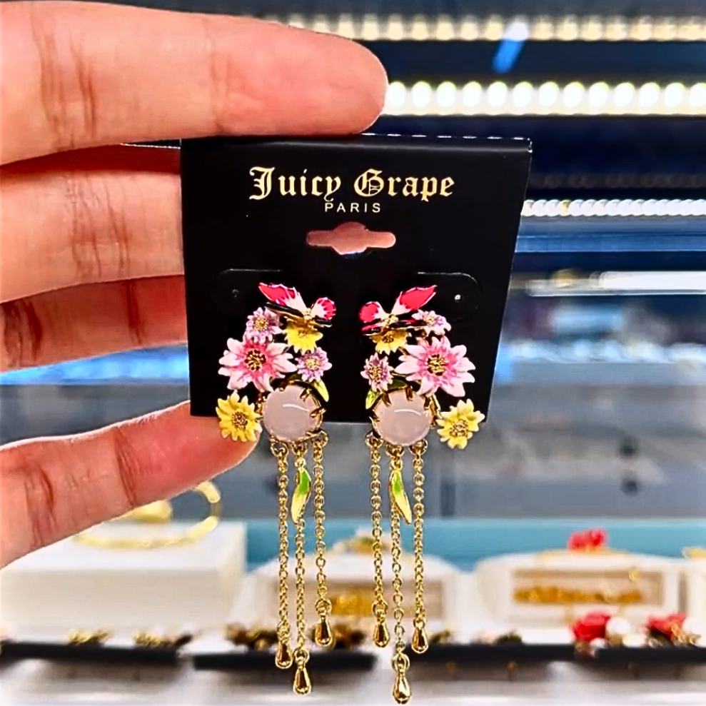Butterfly in the Flower Collection-Earrings