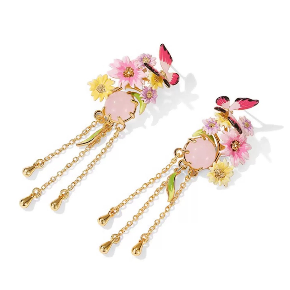 Butterfly in the Flower Collection-Earrings