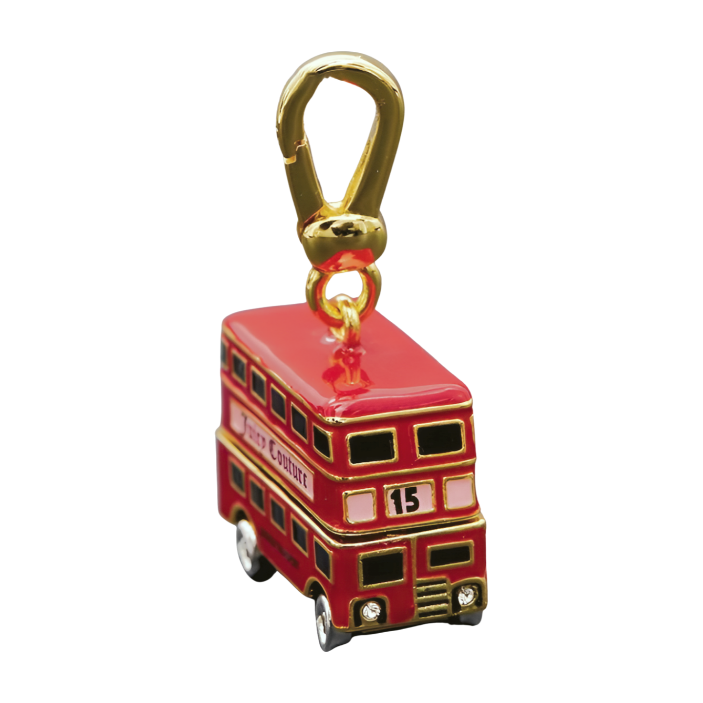 Red Double Decker Bus Pendant Necklace