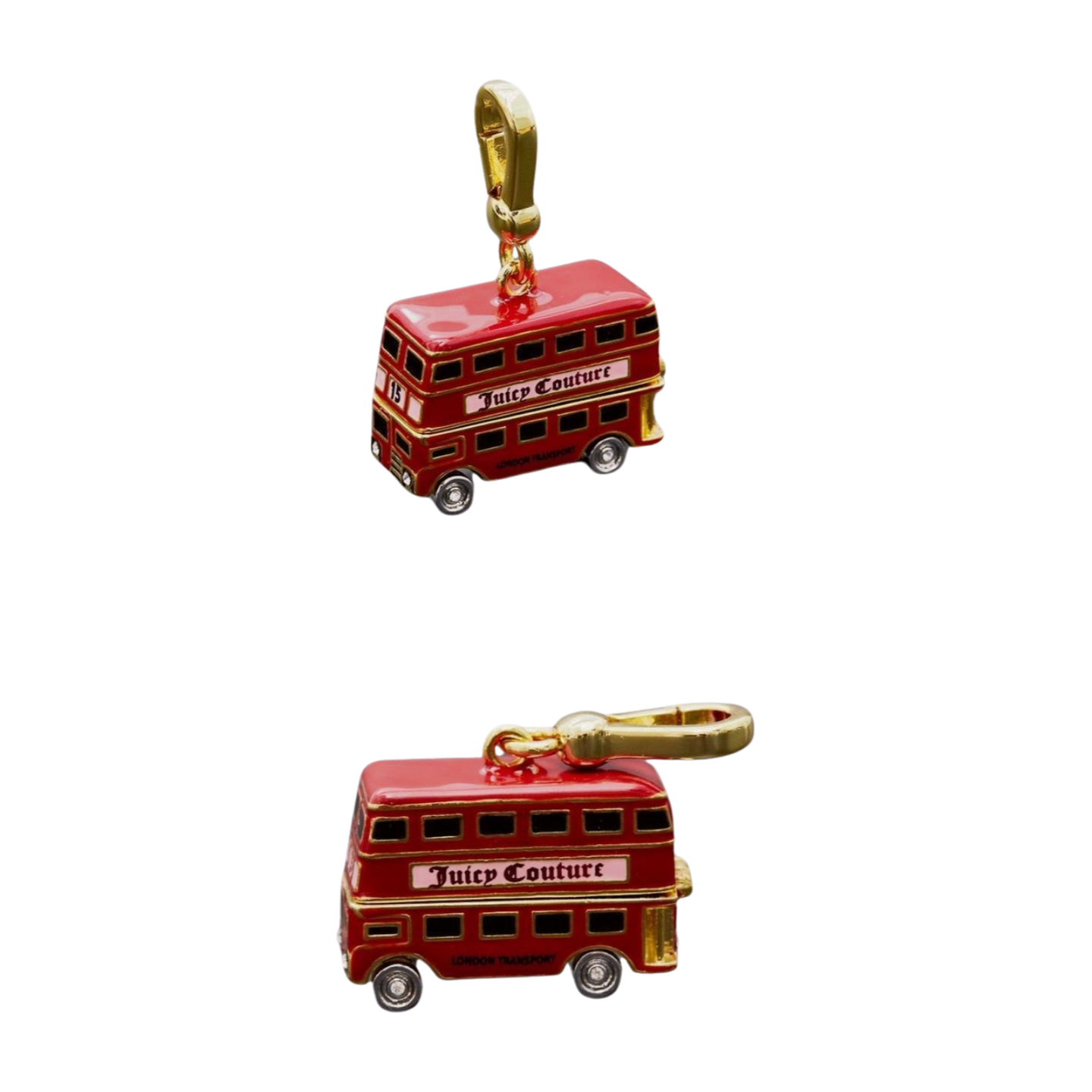 Red Double Decker Bus Pendant Necklace