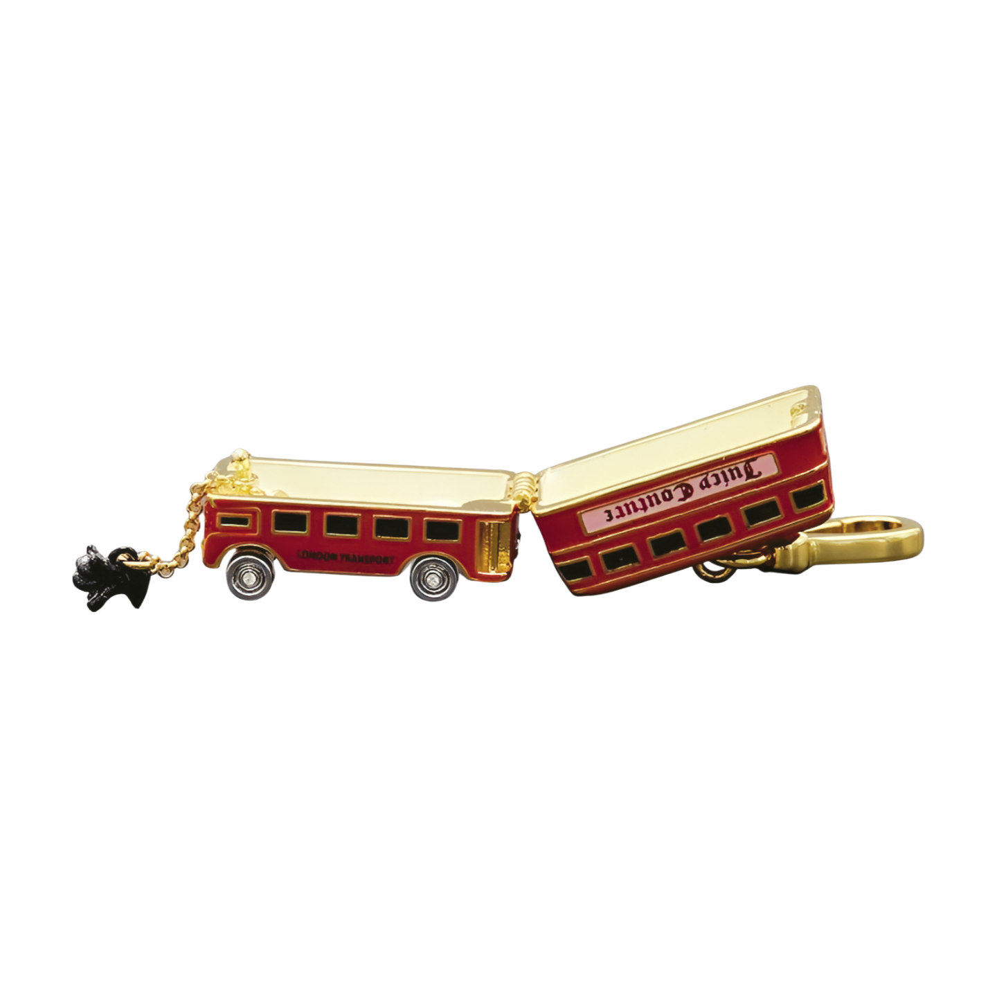 Red Double Decker Bus Pendant Necklace