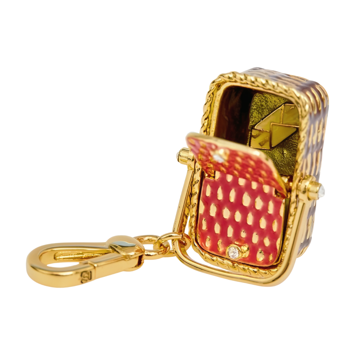 Cute Picnic Basket Pendant Necklace