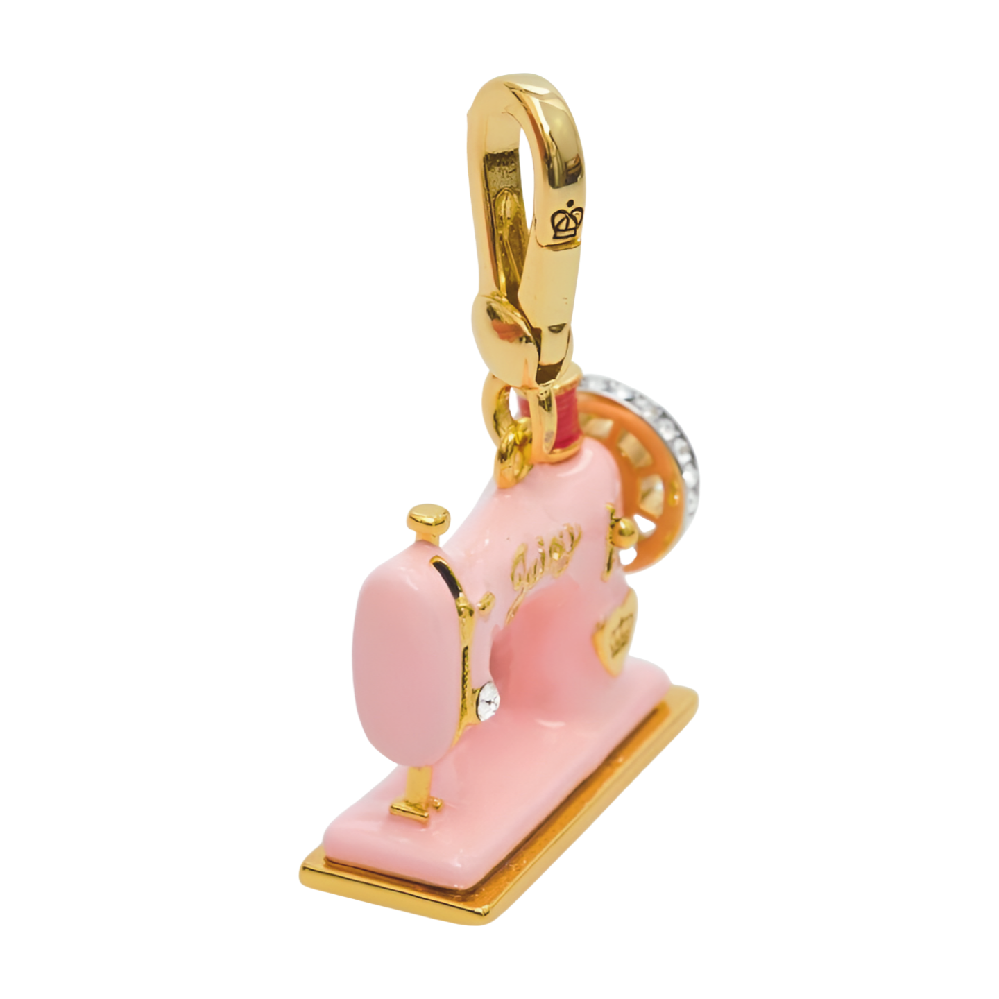Enamel Sewing Machine Pendant Necklace