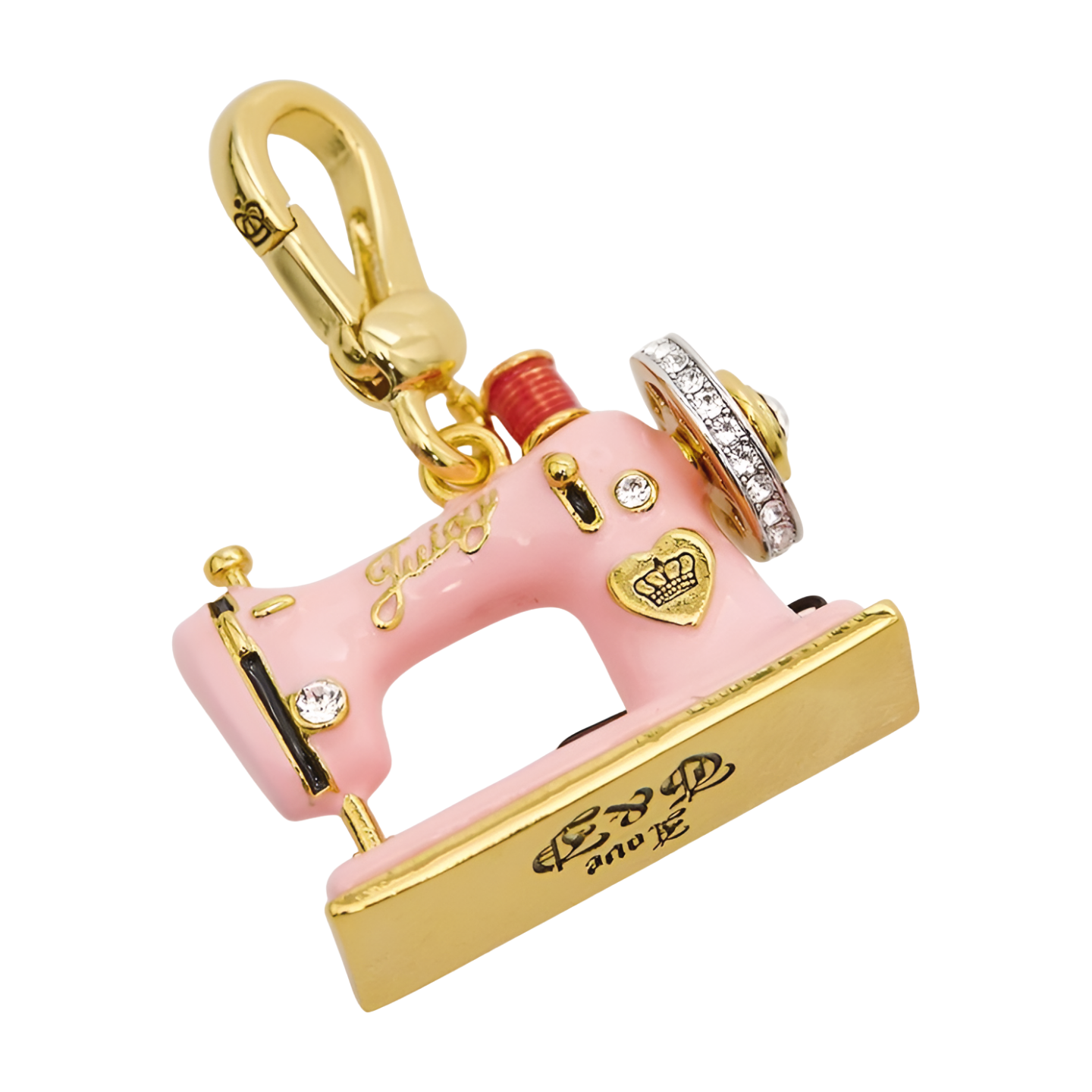 Enamel Sewing Machine Pendant Necklace
