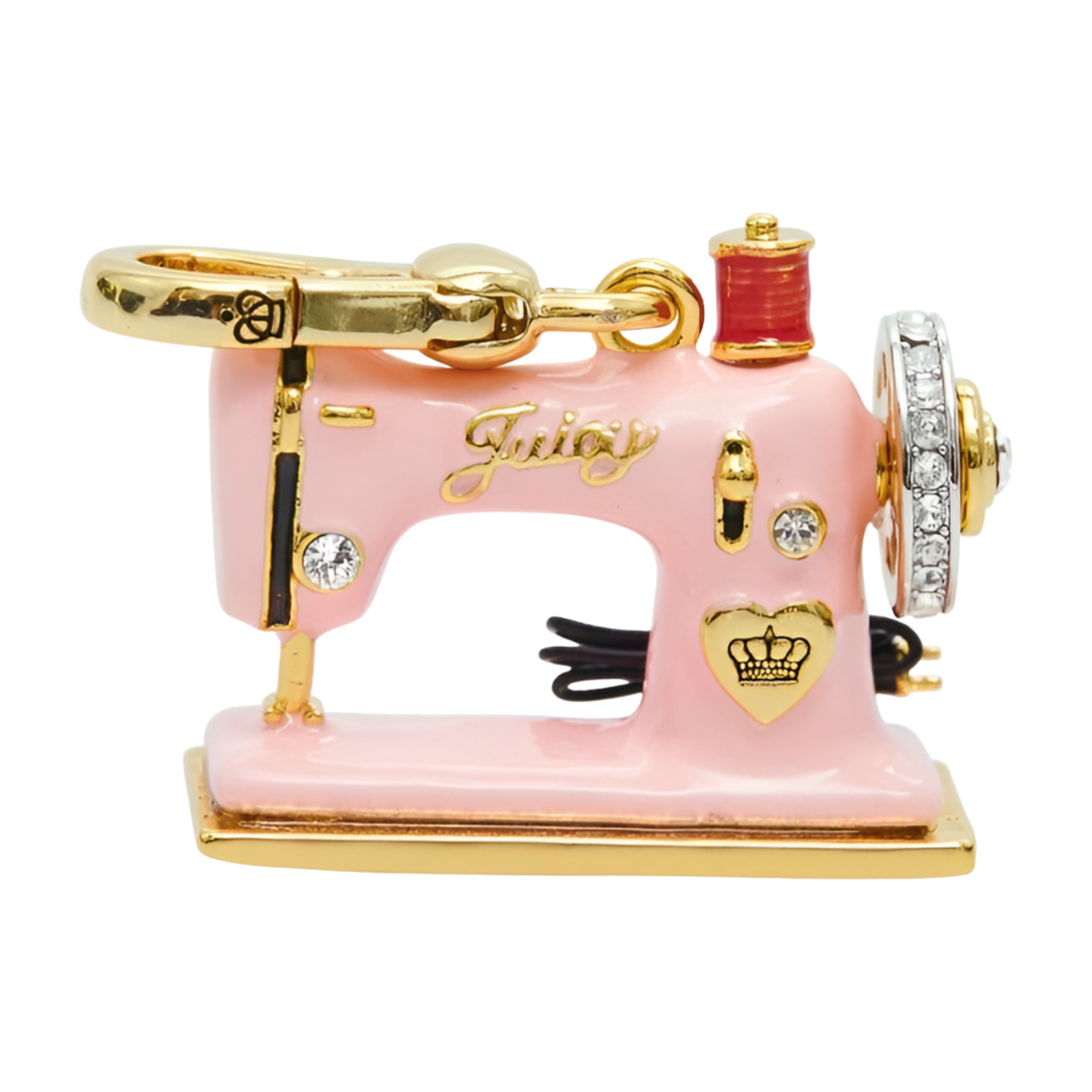 Enamel Sewing Machine Pendant Necklace