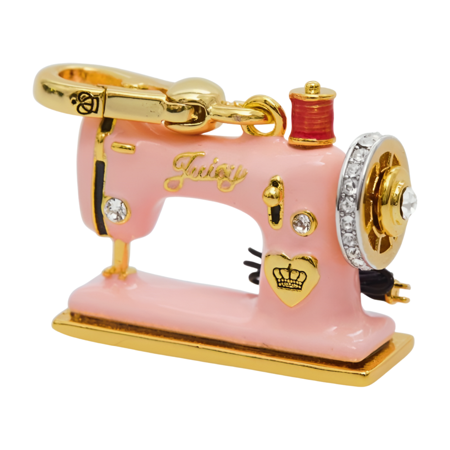 Enamel Sewing Machine Pendant Necklace