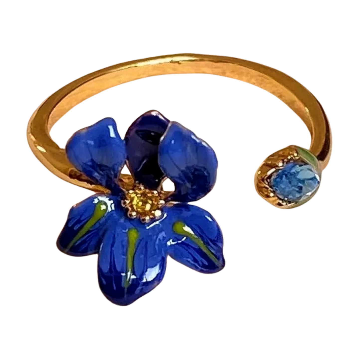 Enamel Iris Jewelry Collection