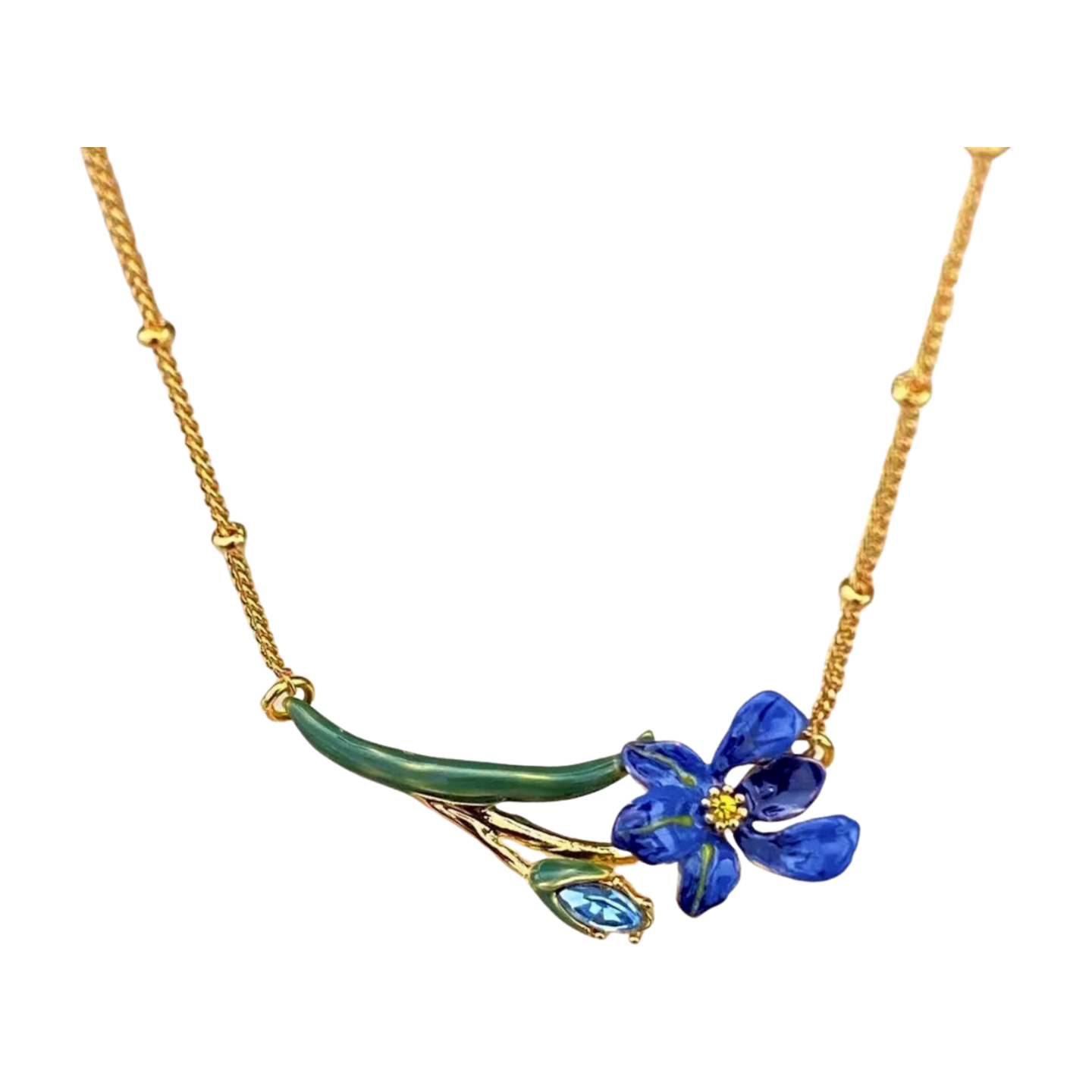 Enamel Iris Jewelry Collection