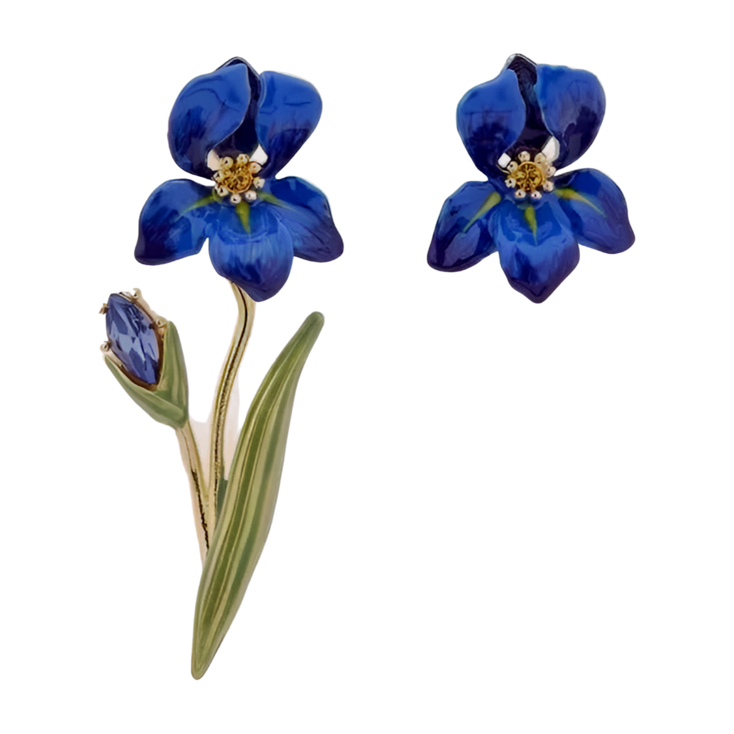Enamel Iris Jewelry Collection