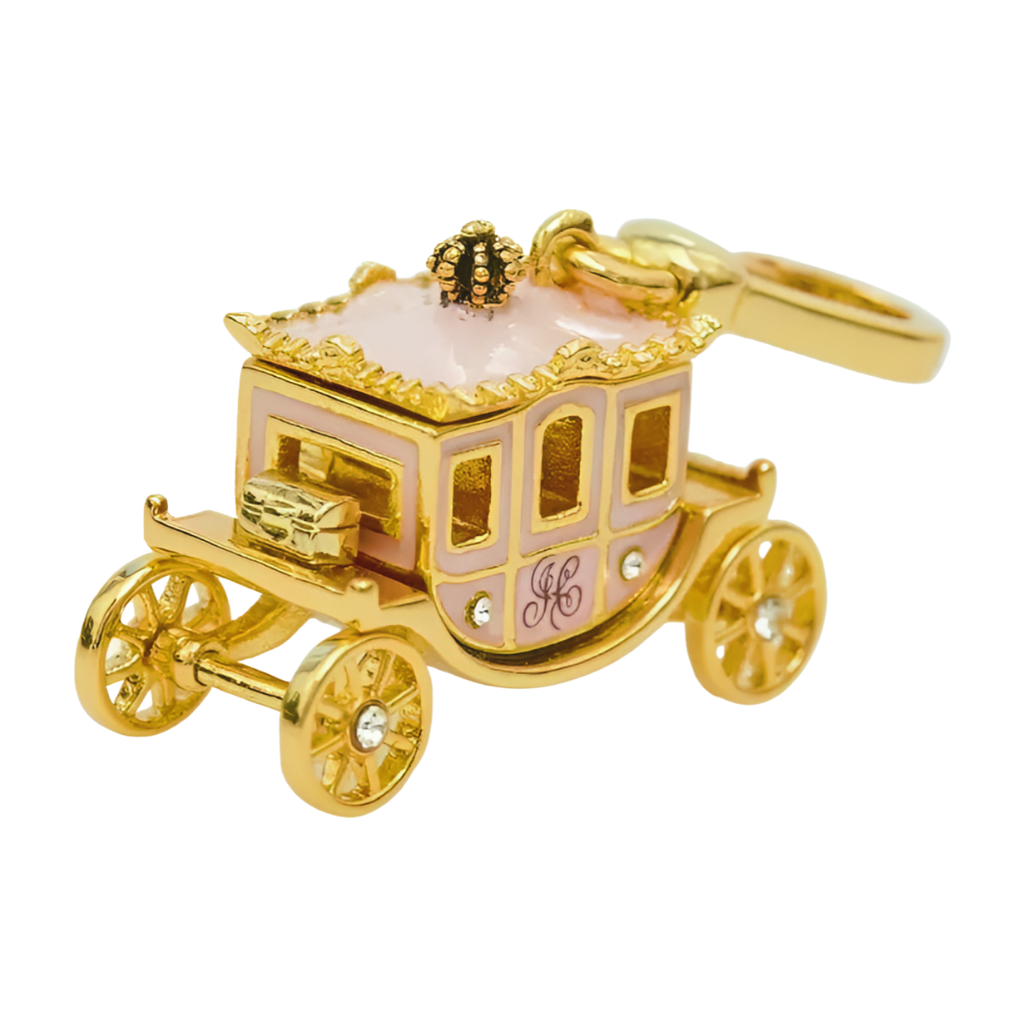 Enamel Carriage Pendant