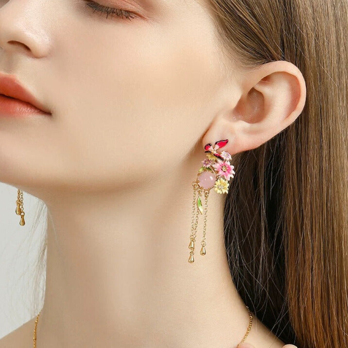 Butterfly in the Flower Collection-Earrings
