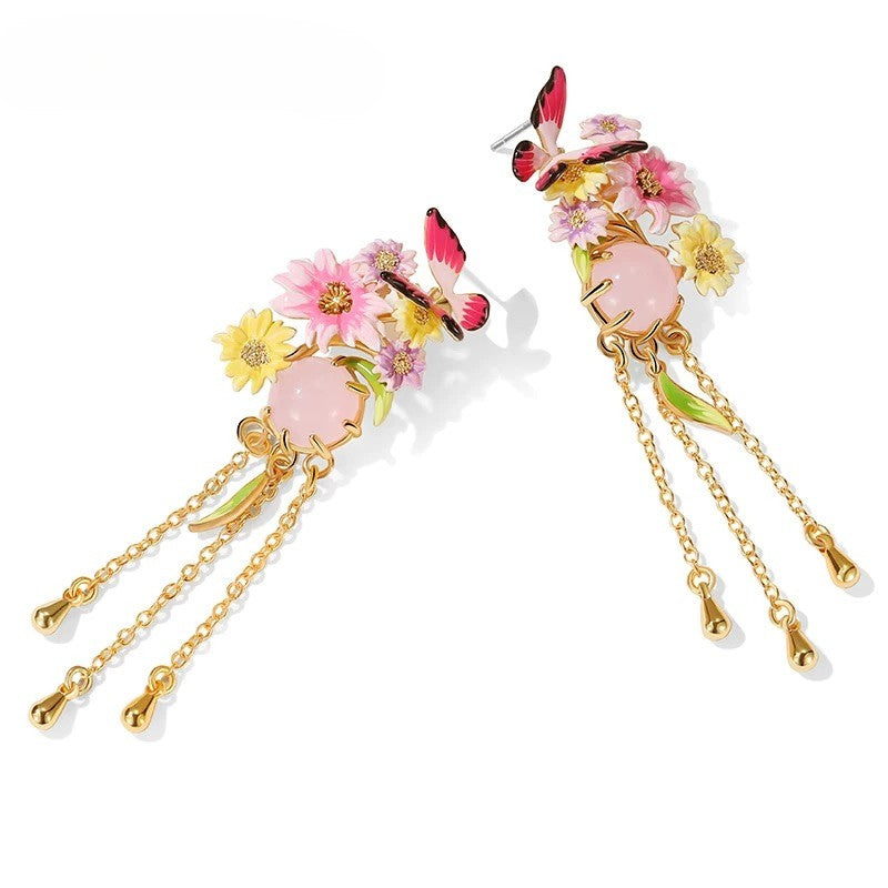 Butterfly in the Flower Collection-Earrings